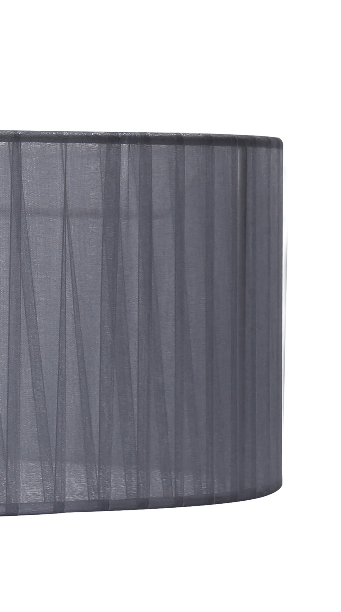 Banyan 3 Light Multi Arm Pendant With 45cm x 15cm Organza Shade Antique Brass/Grey DK0871  Deco Banyan